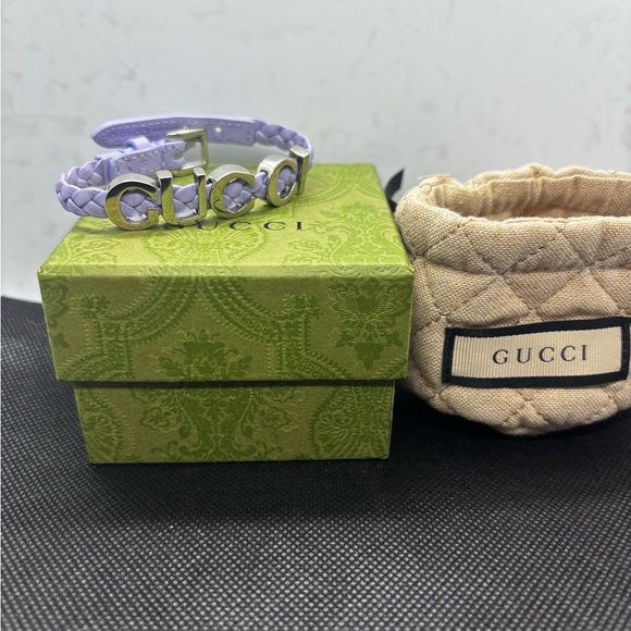 NWT! Gucci Lavender Leather Bracelet Comes with Box - Picture 4 of 9